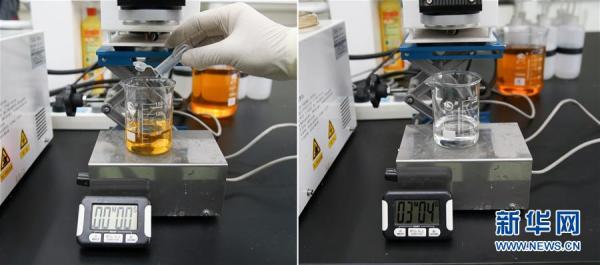 （图文互动）（1）我国科学家成功研发治污新材料 光照2周可改善水质 